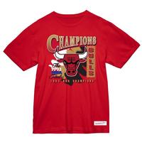 Mitchell & Ness Men's Chicago Bulls Champions Tee- Red - Hibbett Mitchell & Ness Men's Chicago Bulls Champions Tee- Red - Hibbett